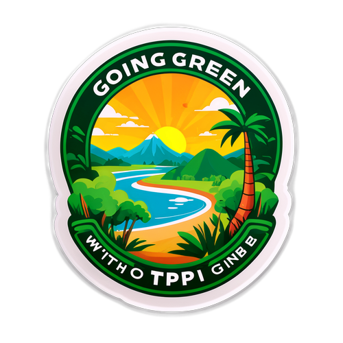 Stiker Lanskap Indah untuk PT Toba Pulp Lestari