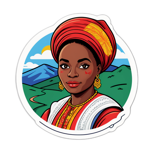 Sticker artistic cu Elizabeth Omoregie