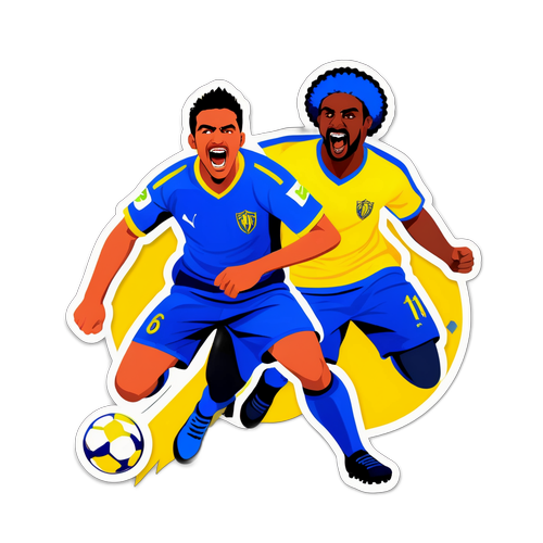 Exhilarating Soccer Match Scene