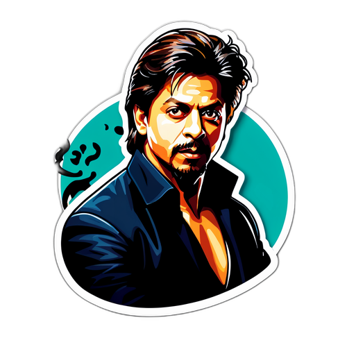 Sticker Glamorous Shah Rukh Khan