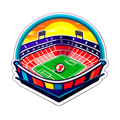 Fotballstadion Sticker