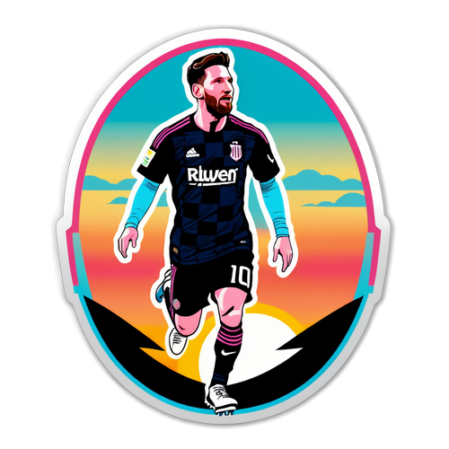 Messi à Inter Miami : La Magie d'un Logo Éblouissant Avec un Coucher de Soleil Incroyable!