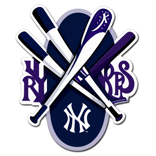 Rivalry Baseball Sticker Design