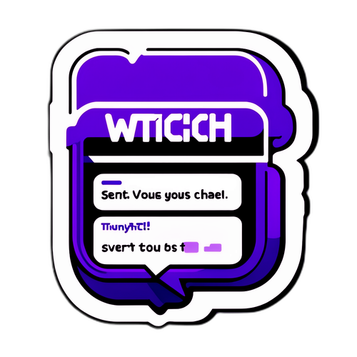 Witziger Twitch-Chat-Aufkleber