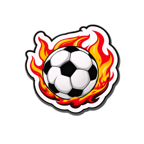 Fired-Up Soccer Rivalry Sticker