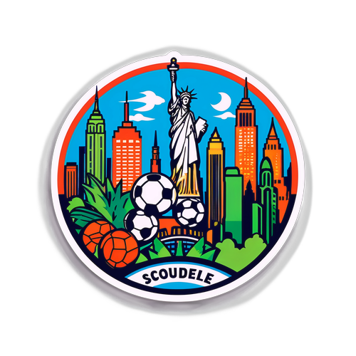 Stiker Festif Landmark NYC