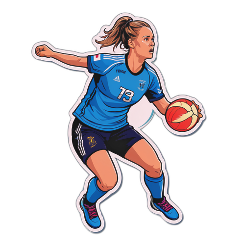 Trine Østergaard Håndboldklistermærke