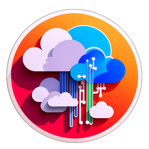 CoreWeave雲端技術貼紙概念