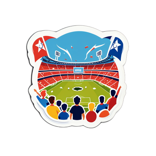 Futbol Stadyumu Atmosferi Stickerı