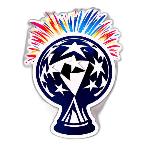 Γιορτινή αυτοκόλλητη ετικέτα για το UEFA Champions League