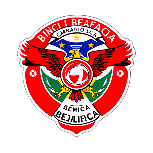 Λογότυπο Benfica με φόντο το Estádio da Luz