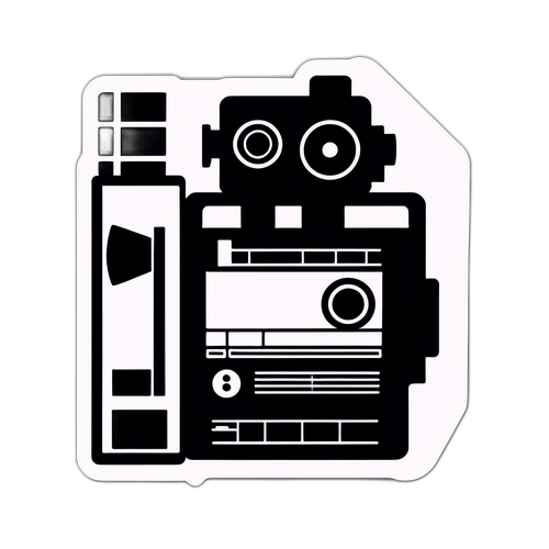 Minimalist Silhouette med Filmmotiver