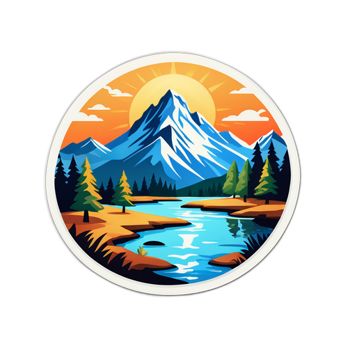 Sticker de Epuyén: Belleza Natural