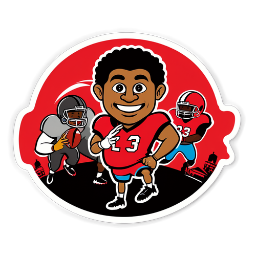 Join the Cheer & Excitement! Rutgers Football Game Sticker Captures the Spirit of College Sports!