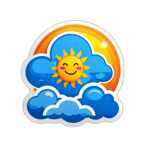 Autocollant Humoristique sur la Météo à Montpellier