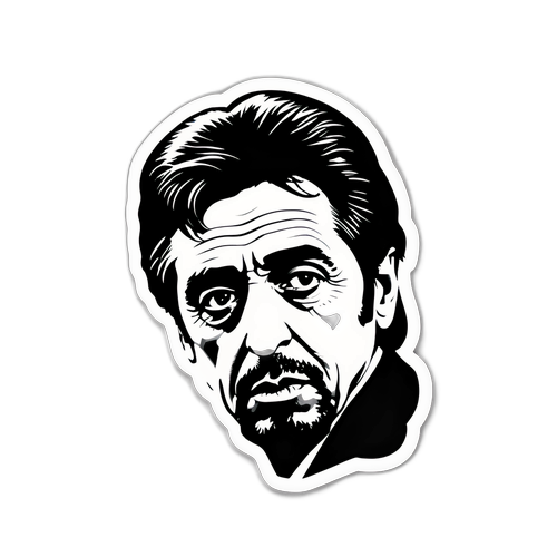Sticker d'Al Pacino - Éléments de film noir