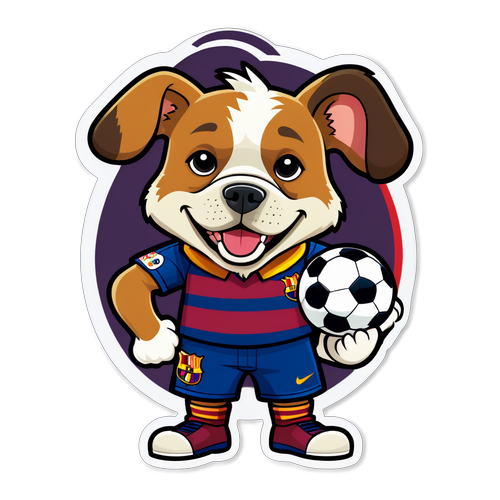 ¡Imperdible! El Perro Más Fanático de Barça Muestra Su Amor por el Fútbol de una Manera Divertida