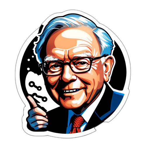 สติ๊กเกอร์ที่แชร์ประสบการณ์ของวอร์เรน บัฟเฟตต์ในการให้ความรู้เกี่ยวกับการลงทุน