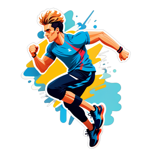 Isak Andic: Modern Minimalist Atletizm Sticker