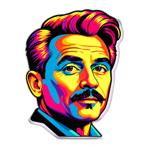 Kövesligethy Radó modern pop-art portréja