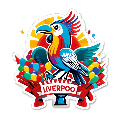 Stiker Pesta Trofi Liverpool