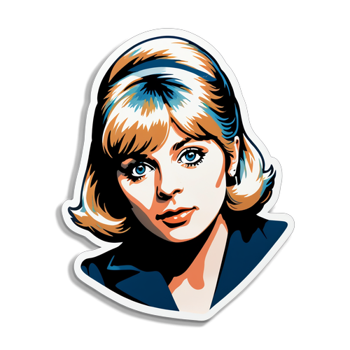 Retro-sticker af Marianne Faithfull