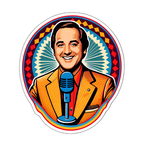 Adesivo Retrô com Neil Sedaka