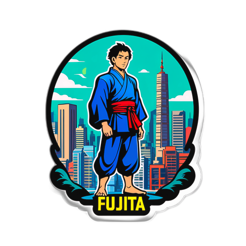 復興の藤田と都市の景色