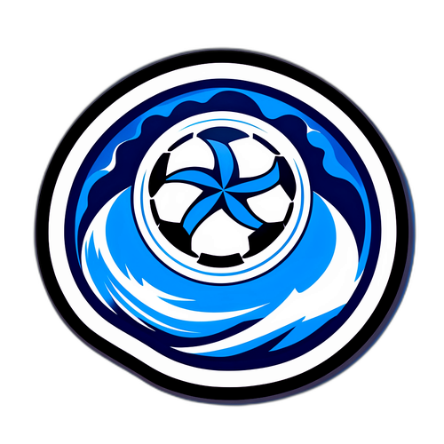 Energetisches Sticker-Design mit Napoli-Logo