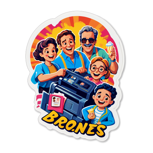 Il Nostro Amore Vintage: Ritorna La Magia de "I Bronzés" con Questo Sticker Iconico!