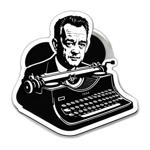 Vanhakoulun kirjoituskone Tom Hanksin kanssa