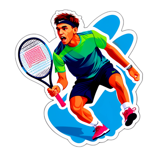 Énergie d'Alex de Minaur sur le court