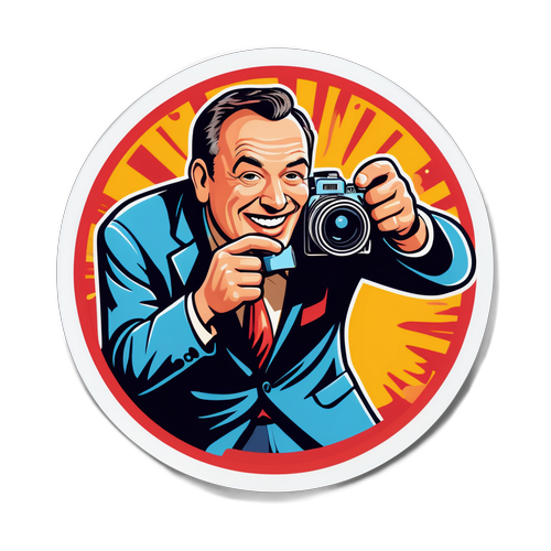 关于“世界第五大摄影巨头”的幽默贴纸