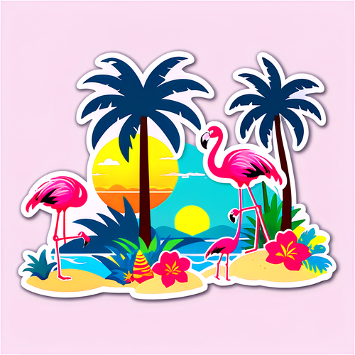 Tropical Paradise Sticker Set