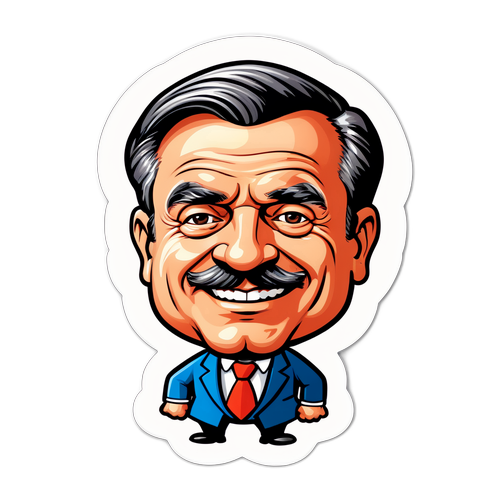 Autocollant humoristique sur Dupont-Aignan