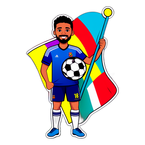 Isokokoisen jalkapallofanin tarra