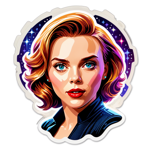 Portrait stylisé de Scarlett Johansson