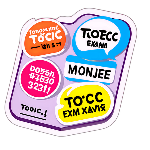 재미있는 TOEIC 시험 준비 스티커