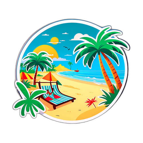 Praia do Fiji com Palavras e Divertimento