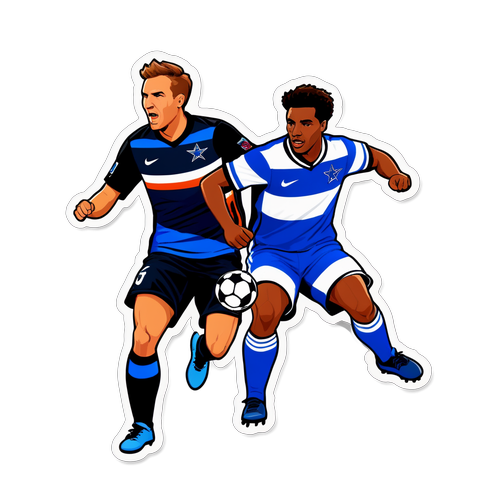 Stiker Pertandingan Sepak Bola Cincinnati vs Dallas