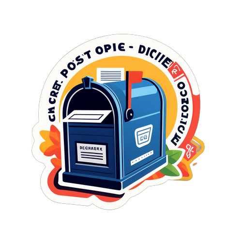 郵局主題郵箱貼紙
