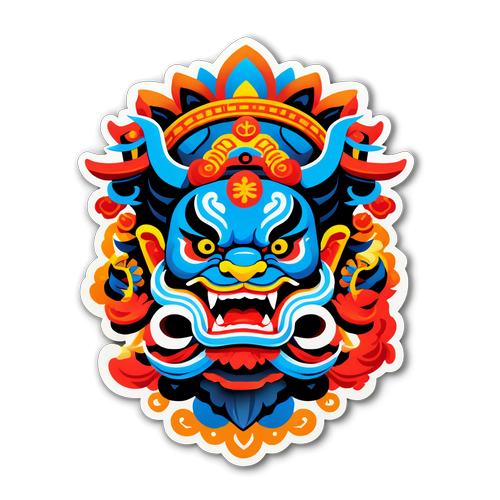 融合传统与现代的中国文化贴纸