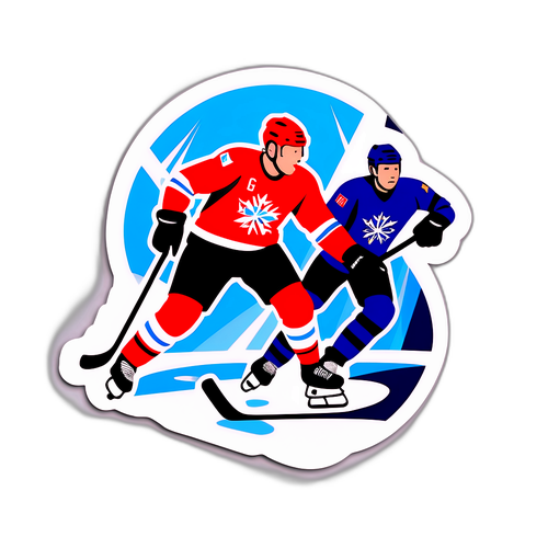 2026 Winter Olympics 아이스하키 장면 스티커