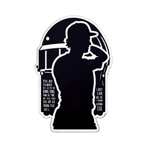 Minimalist Silhouette Sticker of Will Warren