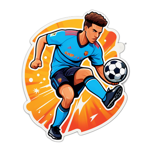 Garnacho sút bóng năng động