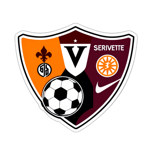 Stickers z logo Servette i Shakhtara