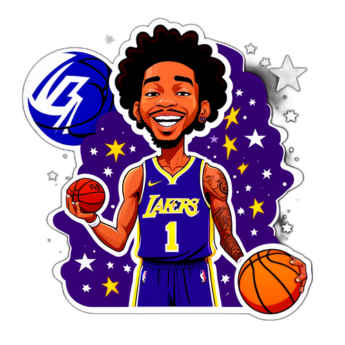 Masayang Karikaturang Sticker ni Brandon Ingram
