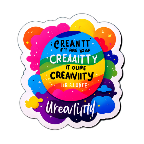 Inspirerende Creativiteit Sticker
