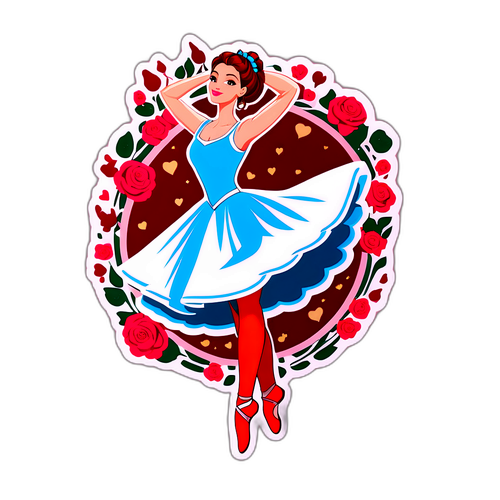 Sandrine in een Betoverende Danspose