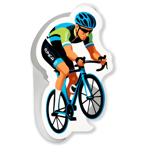 Déchaînez votre Passion pour le Cyclisme avec ce Sticker Énergétique de Benjamin Thomas !